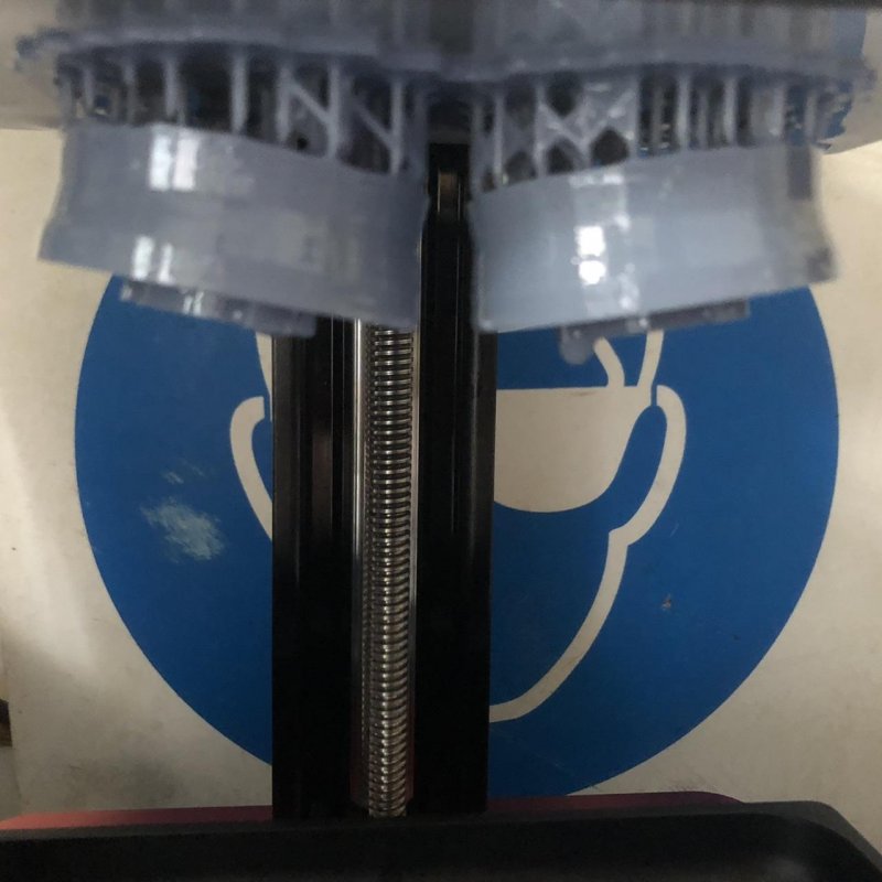 First resin print with supports…